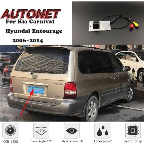 AUTONET HD Night Vision Backup Rear View camera For Kia Carnival Kia Grand Carnival (LWB) Kia Sedona Kia VQ Hyundai Entourage