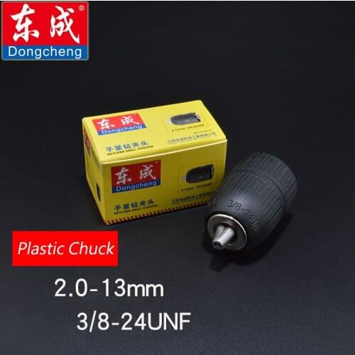 Keyless Drill Chuck 13mm Plastic Chuck For Electric Drill Max. Capacity 2.0-13mm Bore Diameter 3/8 Thread 24UNF
