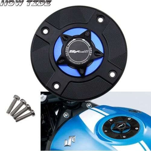 Motorcycle Fuel Gas Cap Petrol Tank Cover CNC Quick Release Cover for SV650S SV 650 S 1999-2002 CNC Quick Release Cover