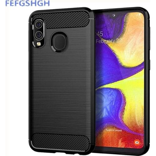 Carbon Fiber Cover For Samsung Galaxy A10e Case Rubber Silicone Phone Cases For Samsung Galaxy A10e Back Case