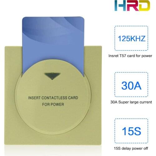 Gold hotel motel rent house suites inn lodge restaurant ginshop energy saving insert rfid card for power 13.56MHz card switch