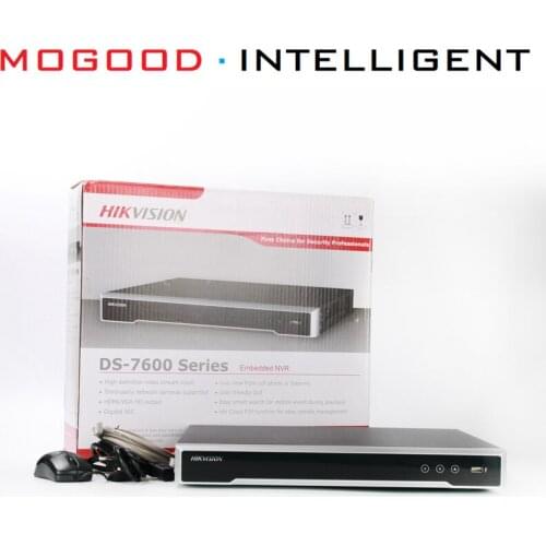 HIKVISION English Version DS-7616NI-K2/16P 16CH PoE Ports 8MP 6MP 5MP 1080P IP Camera NVR Support H.265 EZVIZ 2 SATA