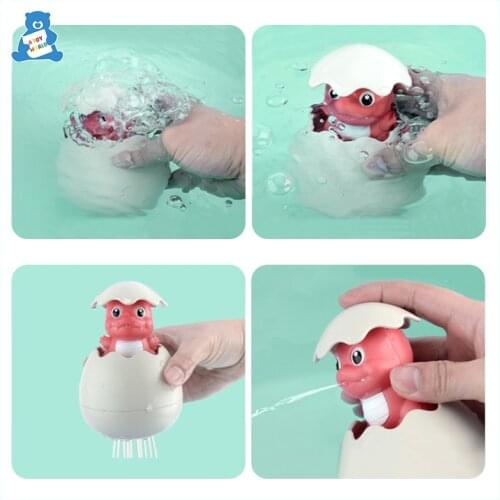 Baby Bath Toys Duck Dinosaur Egg Water Spray Sprinkler Shower Games Beach Toys Bathroom Sprinkling Shower Swimming Water Toys