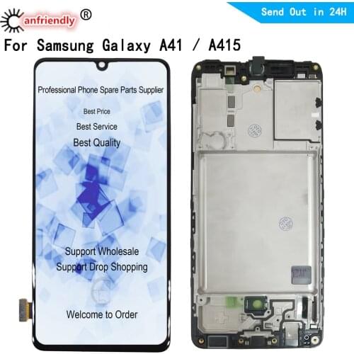 Incell LCD For Samsung Galaxy A41 SM-A415F/DSN A415F/DSM A415F/DS LCD Display Screen Touch Panel Digitizer with frame Assembly
