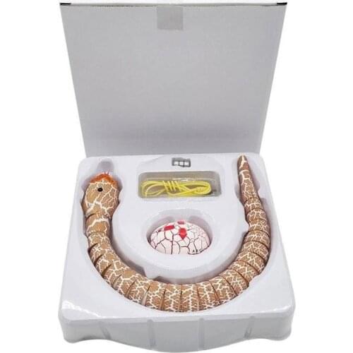 Infrared Remote Control Snake Rc Snake Toy And Egg Rattlesnake Animal Trick Prank Toy Halloween Birthday Funny Novelty Gift