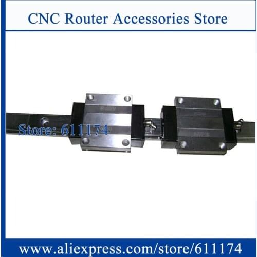 Original Taiwan ABBA Linear bearings BRH20AL,2pc slider block BRC20LA + 1pc BR20 L-500mm Guide Rail