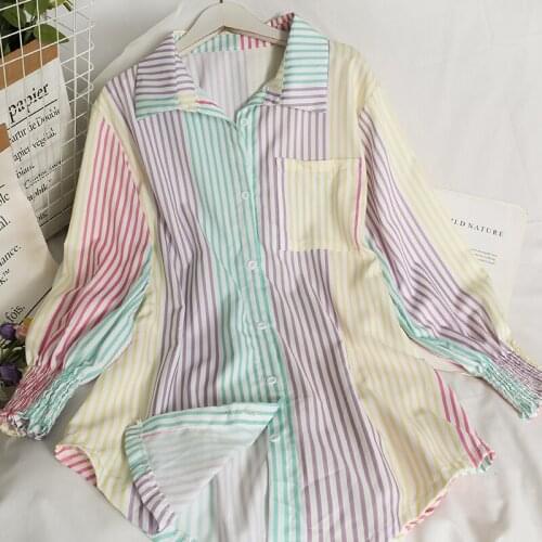 Litmage Women's Striped Shirts