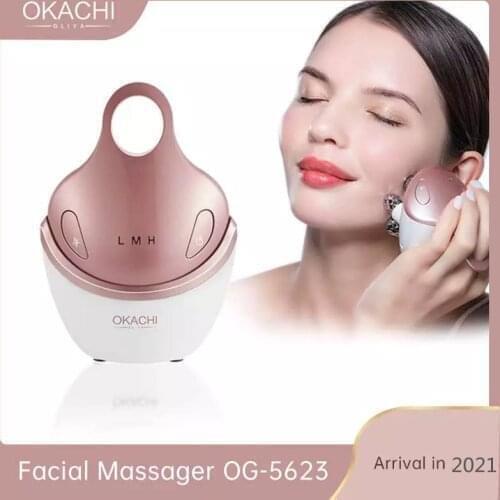 5 in 1 Facial Massager RF EMS with 4D Massage Head Home Use Facial Device Promote Face Cream Absorption 5 Light Color Modes