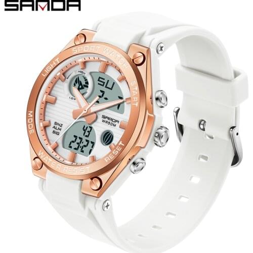Sanda New Mens Digital Quartz Watch Fashion Casual Korean Version of Harajuku Waterproof Ladies Electronic Clock 2021 Unisex