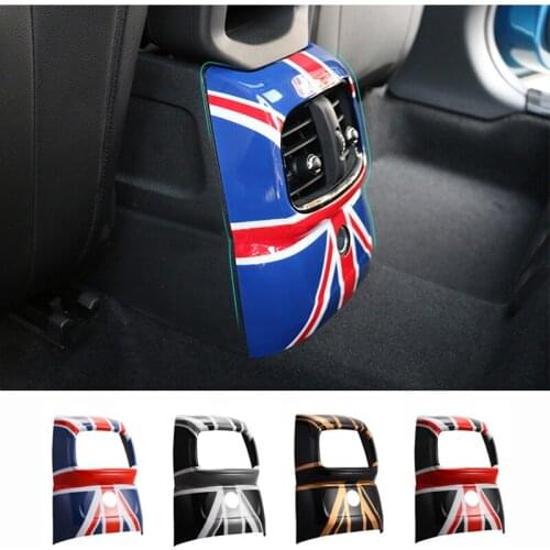 Rear Seat Air Outlet Decorations Back Conditioning AC Vent Frame Case Cover Sticker For Mini Cooper S F60 Countryman Styling