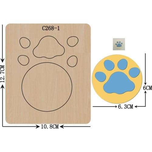 New DOG Wooden die Scrapbooking C-268-1 Cutting Dies for common die cutting machines on the market