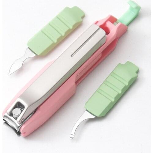 New Single Splash-proof Stainless Steel Multifunctional Nail Clipper Set Creative Shaver Scraper Professional Manicure Tools