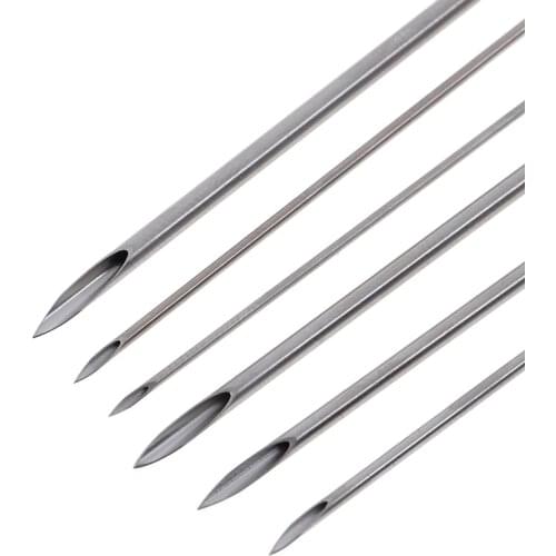 100pcs/set Disposable Tattoo 12g/14g/16g/18g/20g Piercing Needles For Navel Nipple Ear Nose Lip Tattoo Piercing Needles Kit Tool