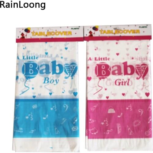 Plastic Table Cloth A Little Baby Show For Boy And Girl Table Cover Tablecloth Napkin For Kids Birthday Party Decorations
