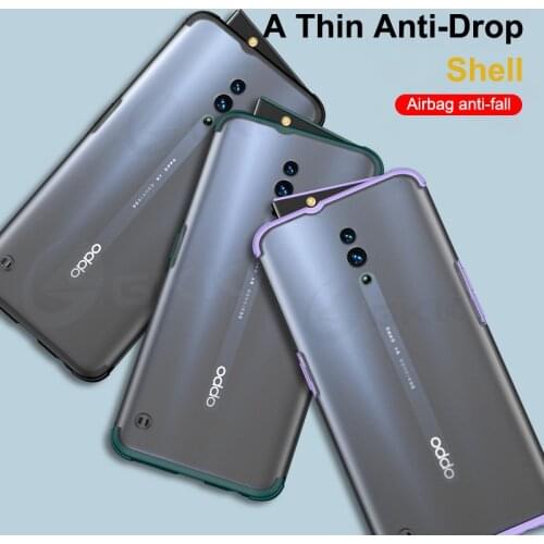 Lifting Camera Case For OPPO Reno Case 360 Full Protection Anti-fingerprint Hard Matte Cover For OPPO Reno Shockproof Case Shell