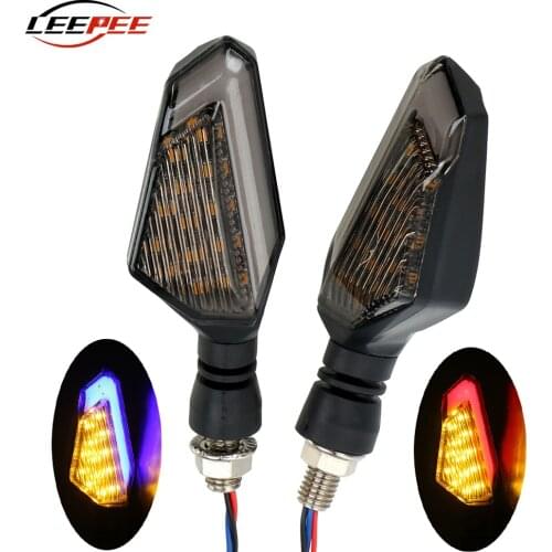 DC 12V LED Motorcycle Turn Signal Lights Motorbike Blinker Lamp Replacement Front Rear Moto Accessories Universal 2pcs