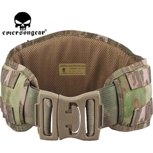 NEW EMERSON MOLLE Padded Molle Waist Belt Men Airsoft Combat Military Army equipment AT/FG AOR2/AOR1 EM9086A/B/C free Shipping