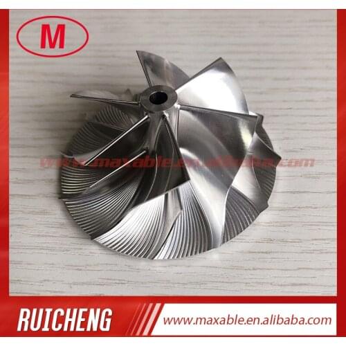 RHF5 reverse 54.50/70.00mm 6+6 blades High performance Turbo Billet/milling/aluminum 2618 compressor wheel
