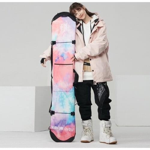 Snowboard Backpack Portable Snowboard Protection Cover Ski Storage Bag Waterproof Elastic Snowboard Shoulder Bag Ski Equipment