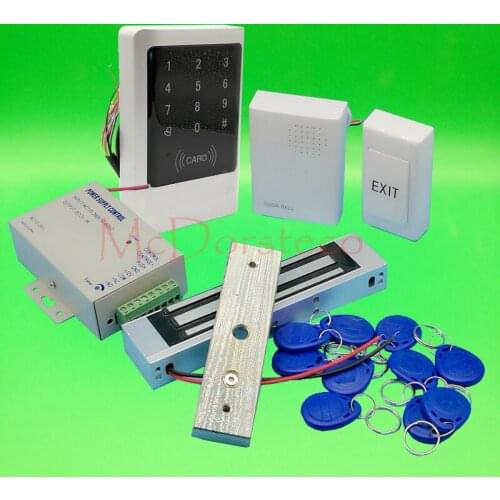 IP68 Waterproof Full 125khz Rfid Door Lock control system Kit 350lbs Electric Magnetic Lock Metal Touch Keypad Access Control