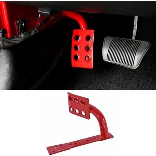 Steel Dead Pedal Left Side Foot Rest Fit for Jeep Wrangler Jk 2007- Rubicon Sahara x Off Road Sport Accessories