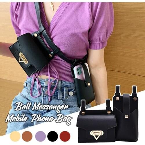 1set Womens Belt Bag Luxury Design Tactical Waist Bags Female Leather Flap Fanny Waist Packs Shoulder Crossbody Chest Bag Purse