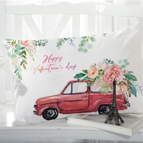 1pc Pillowcase Decorative Sofa Cushion Case Bed Pillow Cover Home Decor Car Cushion Cover Cute Pillow Case 50x75 50x80 Red car