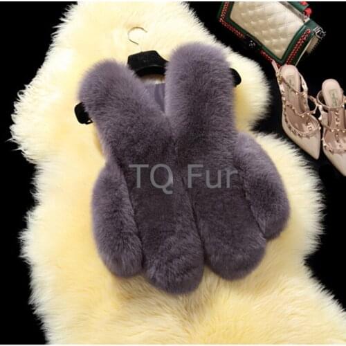 100% Short Real Fox Fur Vest Fox Fur Gilet Overcoat Ladies Fur Outwear Many Color