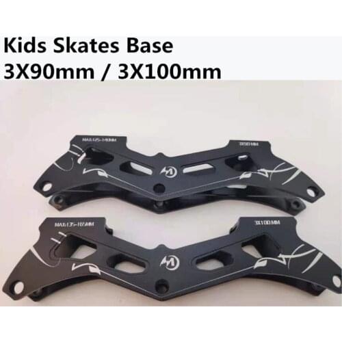 3X90mm Ultra Short 3X100mm Inline Speed Skates Frame for 90mm 100mm Skating Wheel Kids Children 150mm 165mm Mounting Race Base