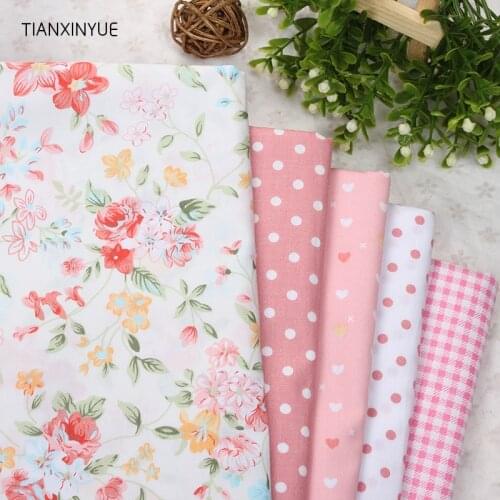 5pcs 40cm*50cm Manual Cloth fabric Orange flower Cotton Fabric for Patchwork Sewing Telas Tissus Patchwork cushion Cloth