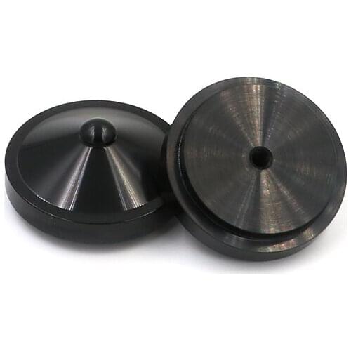 4PCS Aluminum black ripples 39*19 Audio amplifier speaker feet CD player pads Shock spikes