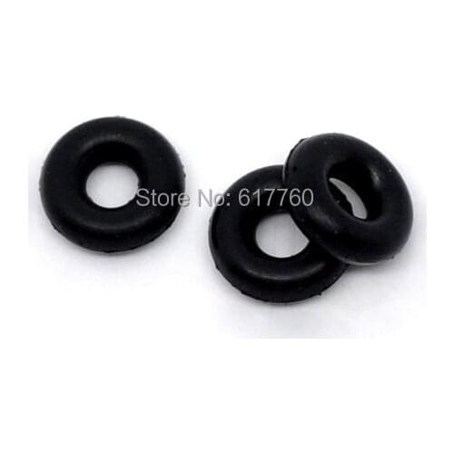 Free Shipping! Rubber Ring/ Silicone Beads 6mm for Clip Stopper Beads, 500Pcs (E08289)