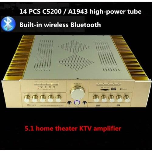 AV3300 AMP P809U 2CS5200 2SA1943 power tube 5.1 home theater KTV Karaoke Digital sound audio amplifier Support AC-3 audio input