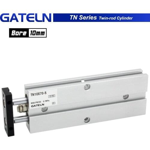 TN10X50S Twin-rod cylinder TN double acting bore size 10mm stroke 10-150 with magnet Air Cylinder TN10X10S TDA10X20S TN10X40S