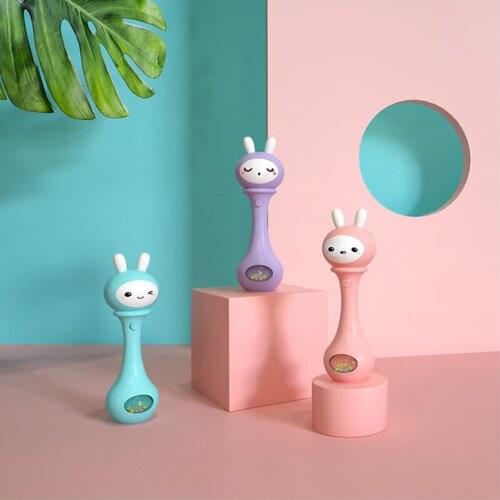 Baby Musical Hand Rattles Light Shaking Educational Mobiles Toddler Early Development Toys Funny Gifts 0-12 Months Old Infants