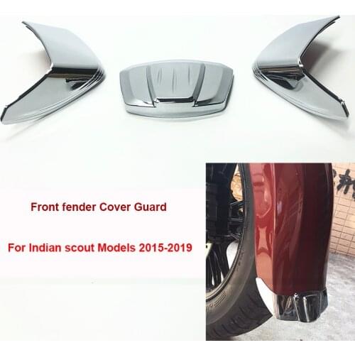 For Indian Scout Models 2015 2016 2017 2018 2019 Motorcycle High Quality Chrome Front Fender Accessories Decorate Sticker