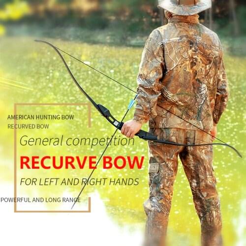 For Outdoor Fishing Sports Archery Adult Using Hunting Practice Metal Riser Traditional Recurve Takedown Bow