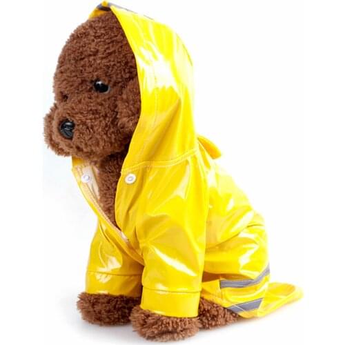Dog Rain Coat Pet Water Resistant Clothes Outdoor Puppy for Dogs Cats M/L Hoody Waterproof Dog Jackets Raincoats Pet Supplies
