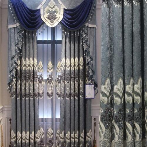 European Luxury curtains for Living Room window curtain Bedroom cloth curtain of sitting room bedroom High shading