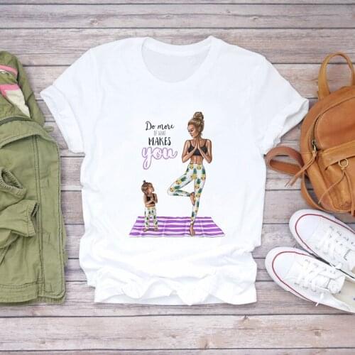 Giyu 2021 Lady Mother Summer Print T-shirts Cartoon Super Mom Life T Shirt Top Ladies Womens Graphic Female Tee T-Shirt