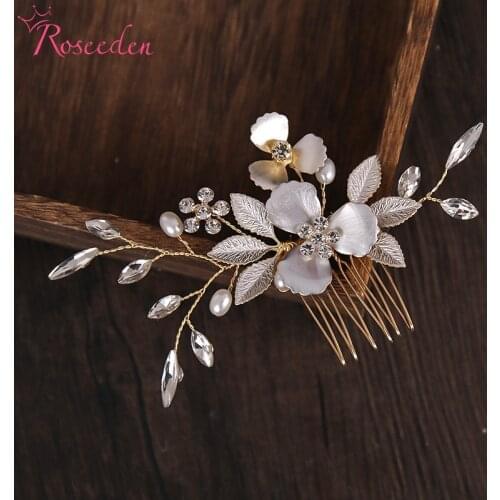 Crystal Bridal Hair Combs Wedding Hair Accessories Headpiece Hair Ornaments Jewelry RE4253