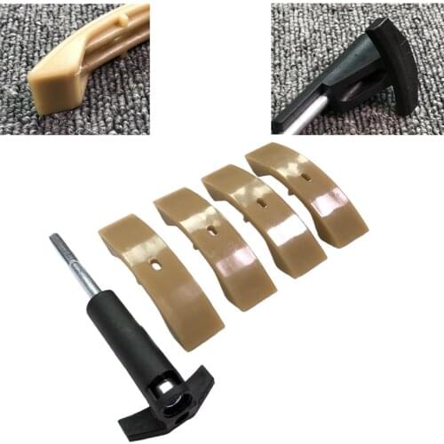 JEAZEA 4pcs Turbo Timing Camshaft Chain Tensioner Shoe Pads Halter for 1.8T VW Golf Beetle Jetta Audi A4 2000-2005 058109217B