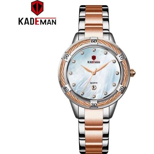 Женские золотые часы KADEMAN China At AliExpress