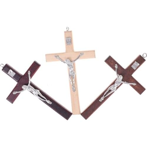 1PC Jesus Cross Christ Suffering Statue Cross Icon Religious Prayer Cross Hand Holding