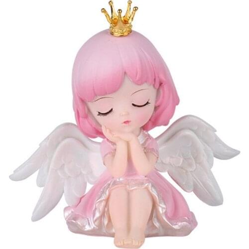 Cartoon Angel Baking Cake Decoration Fairy Baby Miniatures Cake Toppers Ornament Angle Dessert Decor Desktop Statue Home Decor