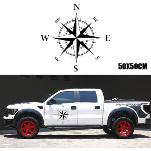 Hood Car Sticker Compass Totem Decal Vinyl Bonnet Stickers For Renault Clio Peugeot 406 Golf 6 Car Accessories Free Shipping