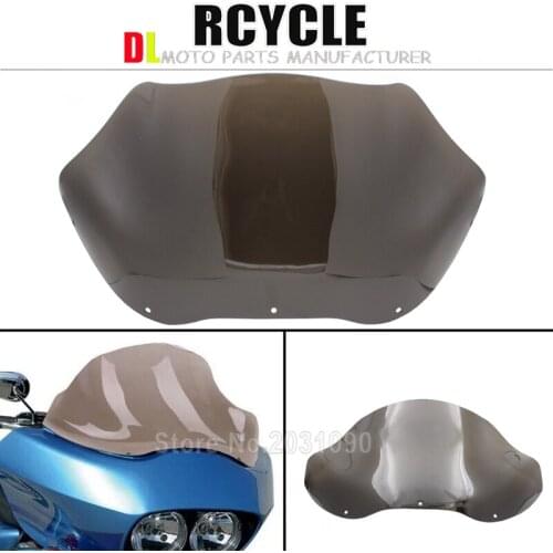 Stock Batwing Trim+13" Smoke Windshield For Harley Road Glide FLTR 1998-2010 2011 2012 2013 Injection Molding