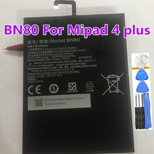 Original New High Quality BN80 8620mAh BN60 6010mAh Battery For Xiaomi Mipad Pad 1 2 3 4 BM60 BM61 BM62 + Tools