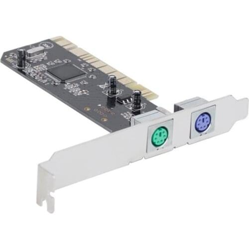 PCI to 2 Ports Ps2 Adapter Card Ps/2 Pci Card Pci Ps2 Card Without USB for Keyboard Mouse Combo Adapter Card