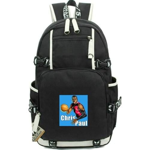 Chris Paul Backpack Christopher Emmanuel Daypack Star Schoolbag Basketball Rucksack Satchel School Bag Computer Day Pack